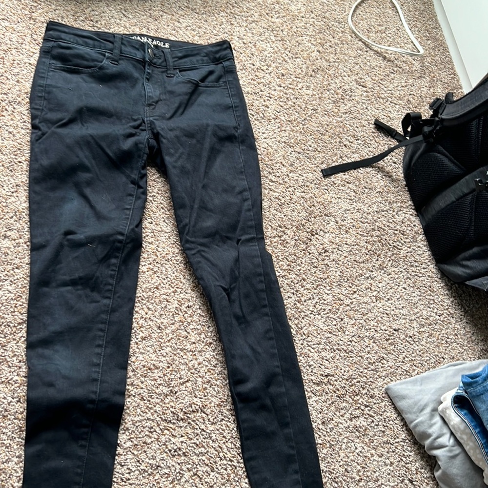 Black American Eagle jeans. Size 2.